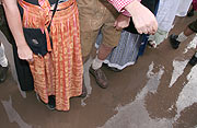 ...doch der Boden war patschnass (Foto: Martin Schmitz)